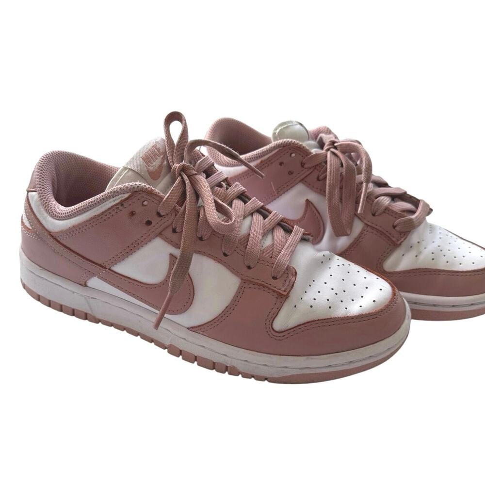Nike Dunk Low Rose Whisper Sneakers Women’s 7.5 White Dusty Pink DD1503-118
